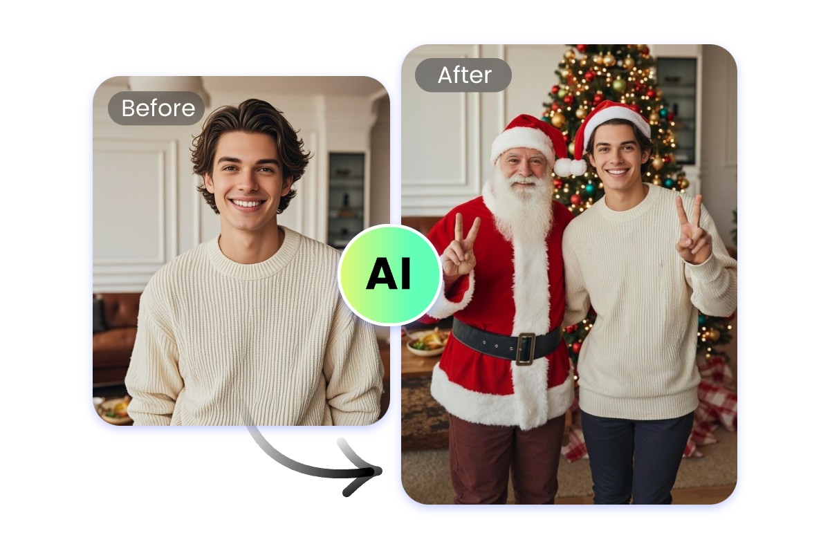 Ajouter le Père Noël à vos photos simplement