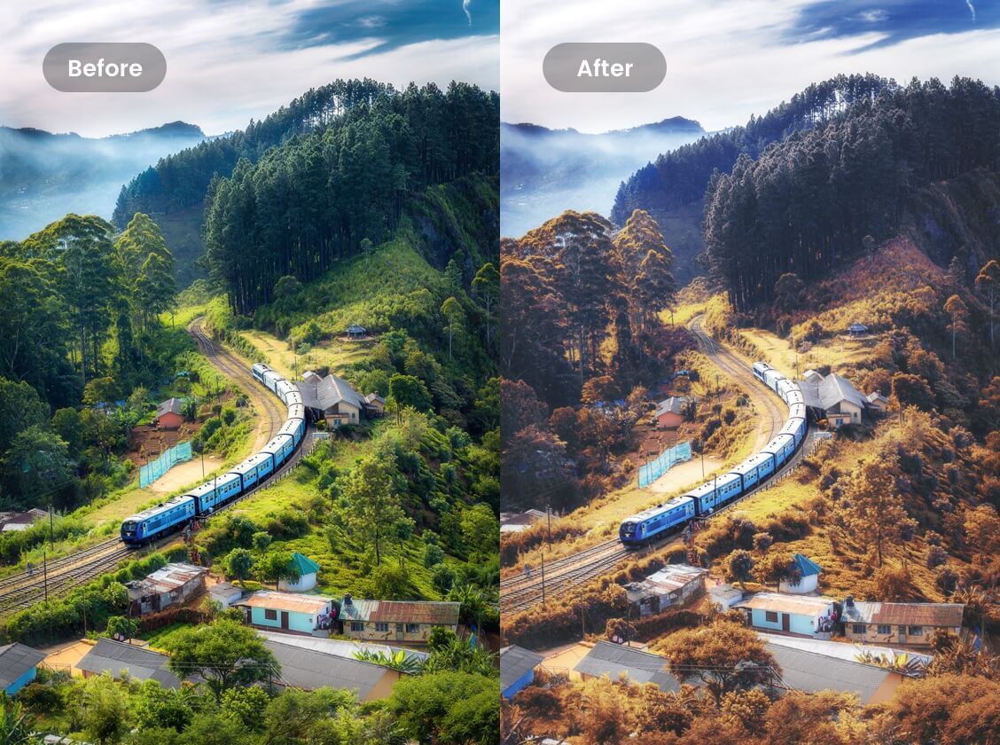 Use photo effects to beautify images 2