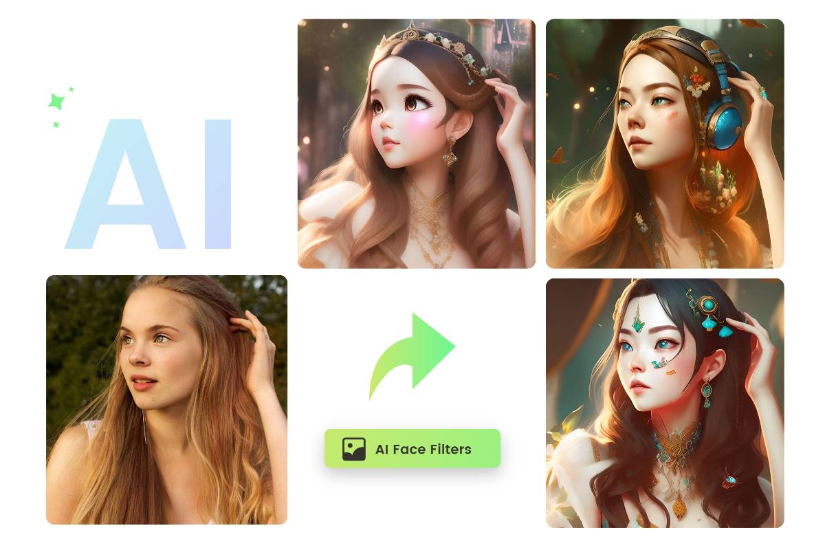 Fotorの様々な顔のフィルター