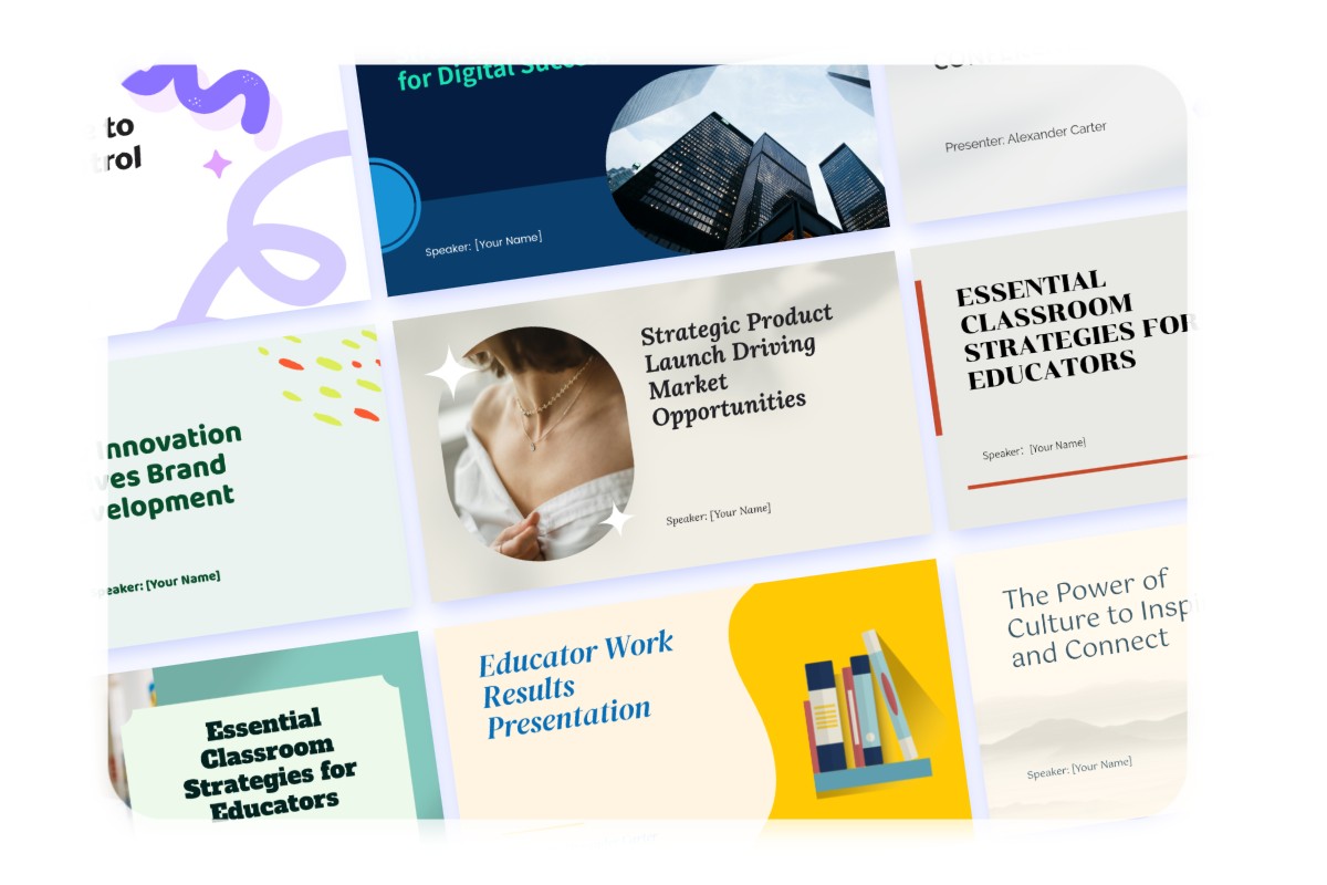 Various ready to use powerpoint presentation templates to choose from