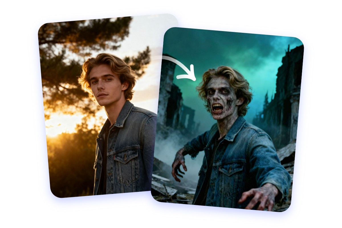 Zombify yourself with zombie picture maker