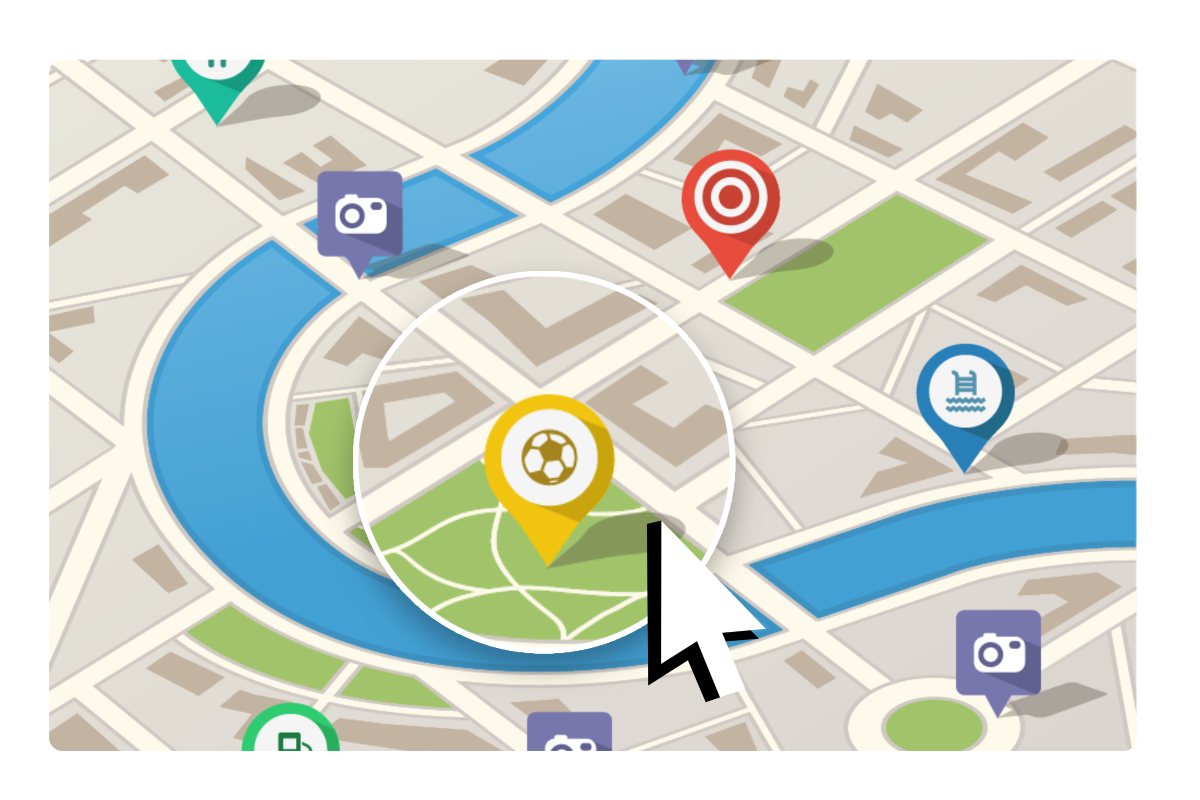 Zoomer sur une carte et ajouter des autocollants