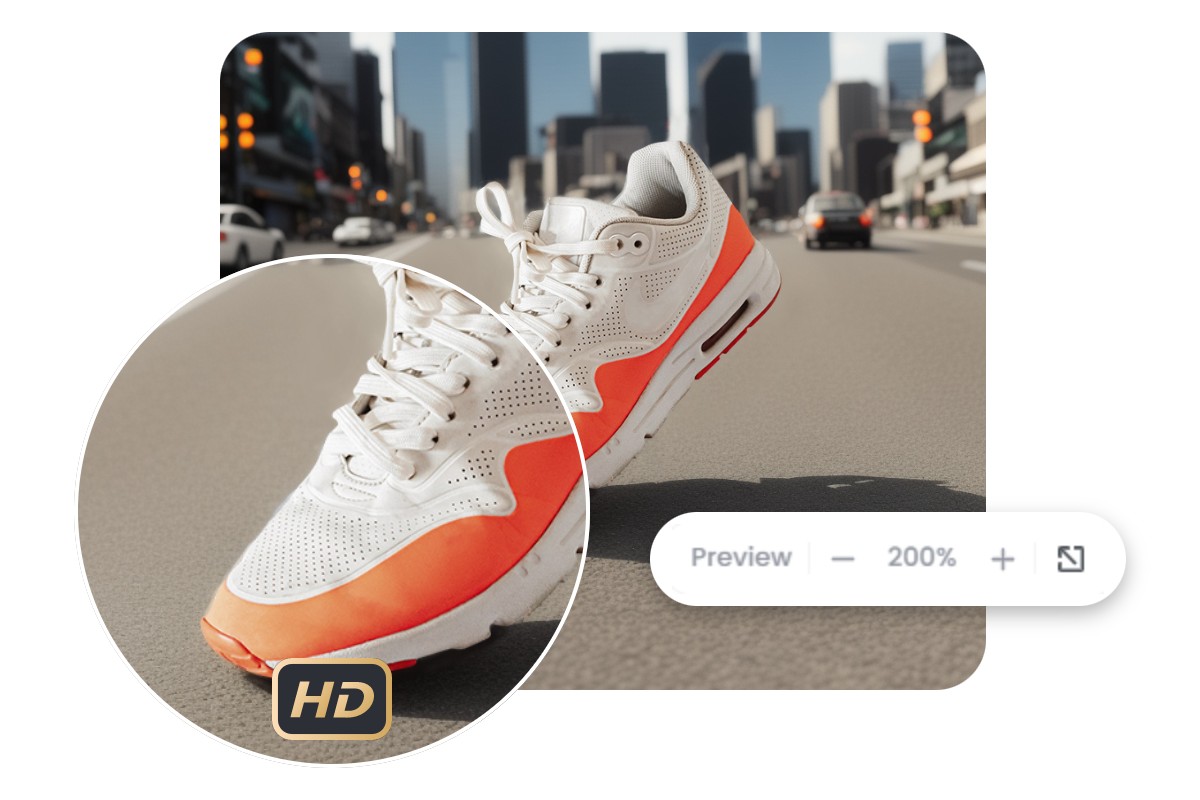 Zoom in a product image to 200% without losing quality