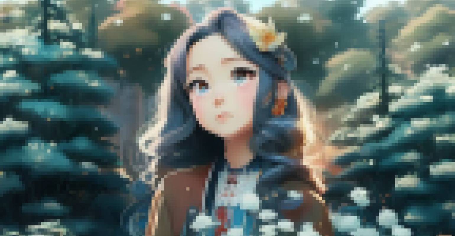 Un'immagine pixelata di una ragazza anime