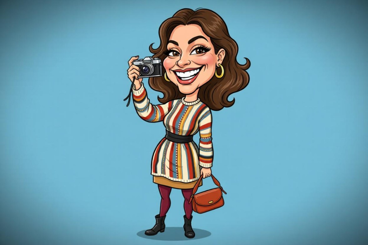 Das originale Bild eines Frauportraets mit Fotor in Karikatur umwandeln