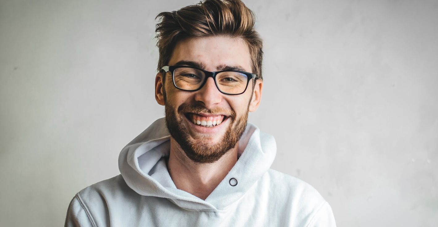 A smiling man