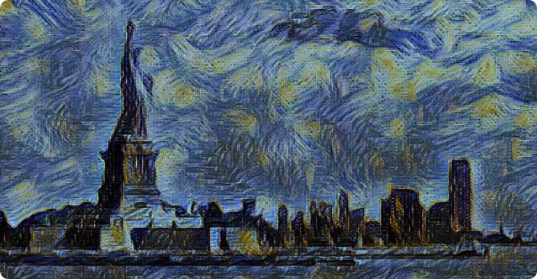Goart landscape after photo to painting mobile