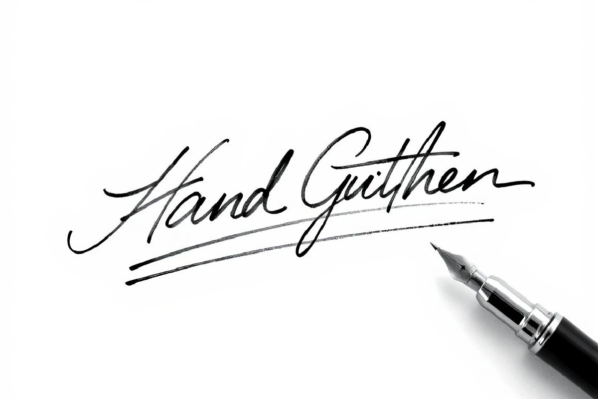 Image de signature manuscrite avant d’utiliser le suppresseur d’arrière-plan de signature de Fotor