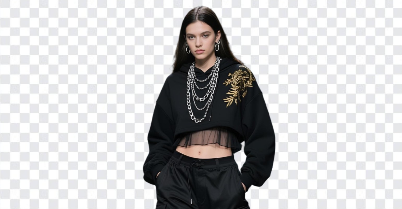 Remove background for the fashion model