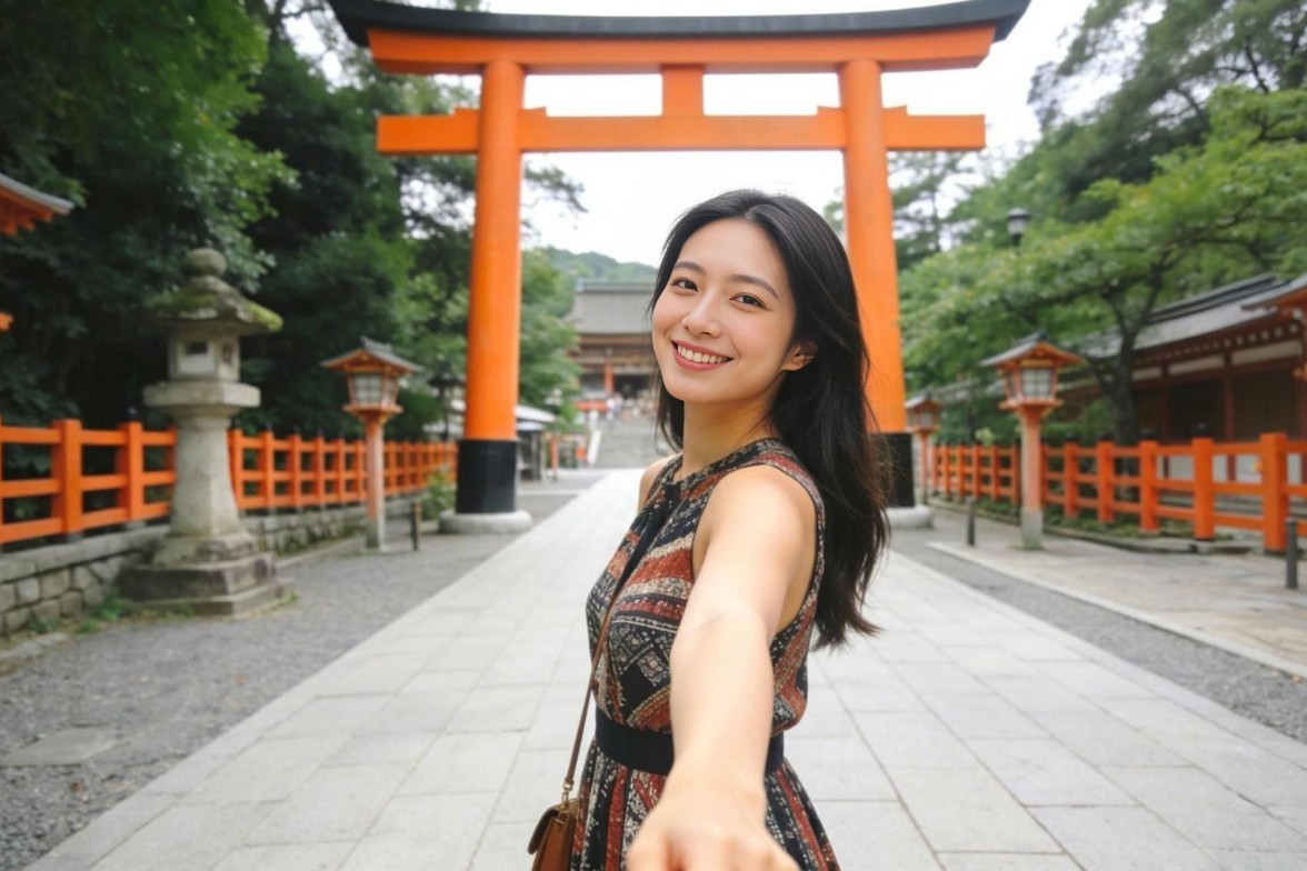 除去後の旅行写真
