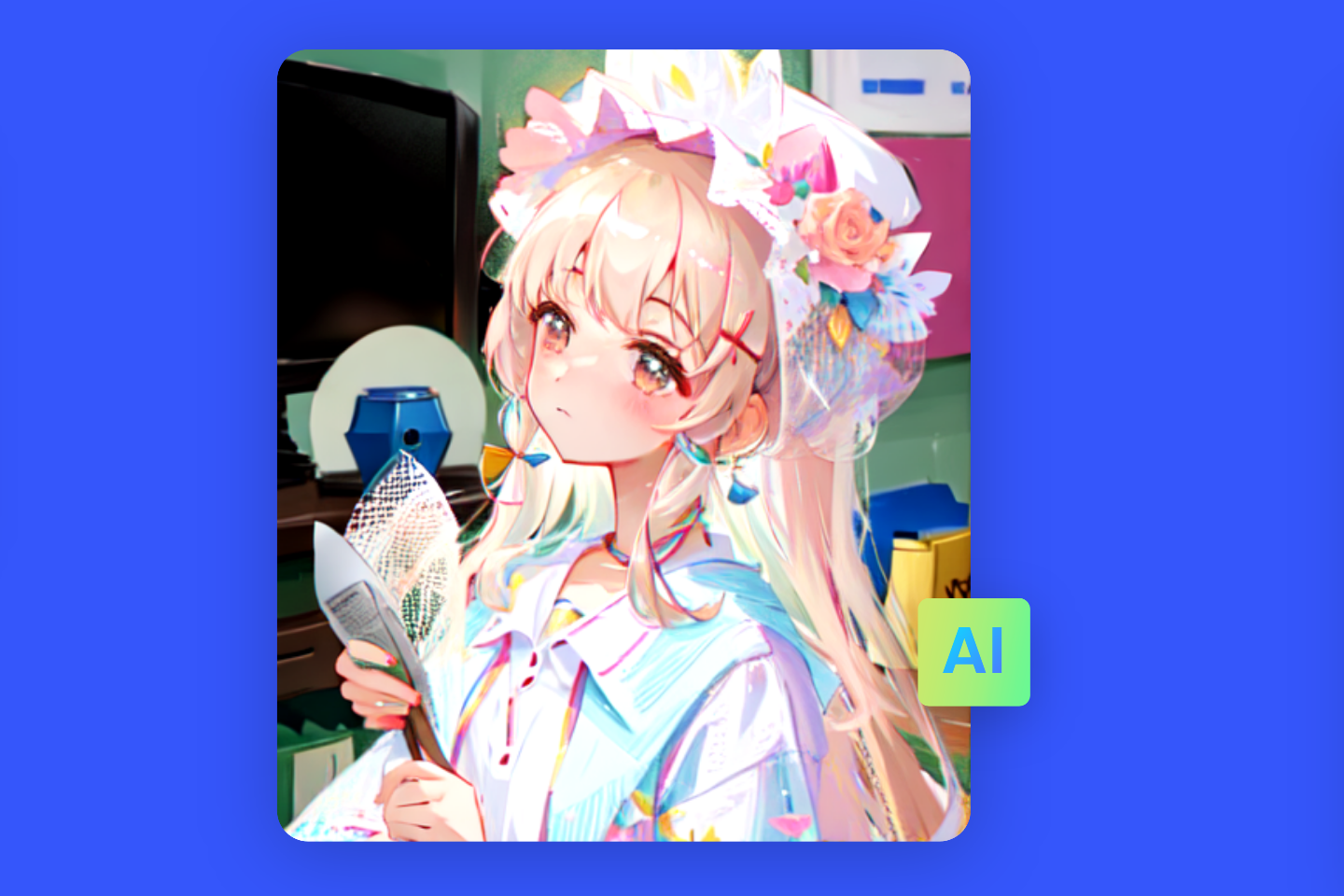 Crear un personaje de VTuber femenino en el creador de VTuber de IA de Fotor