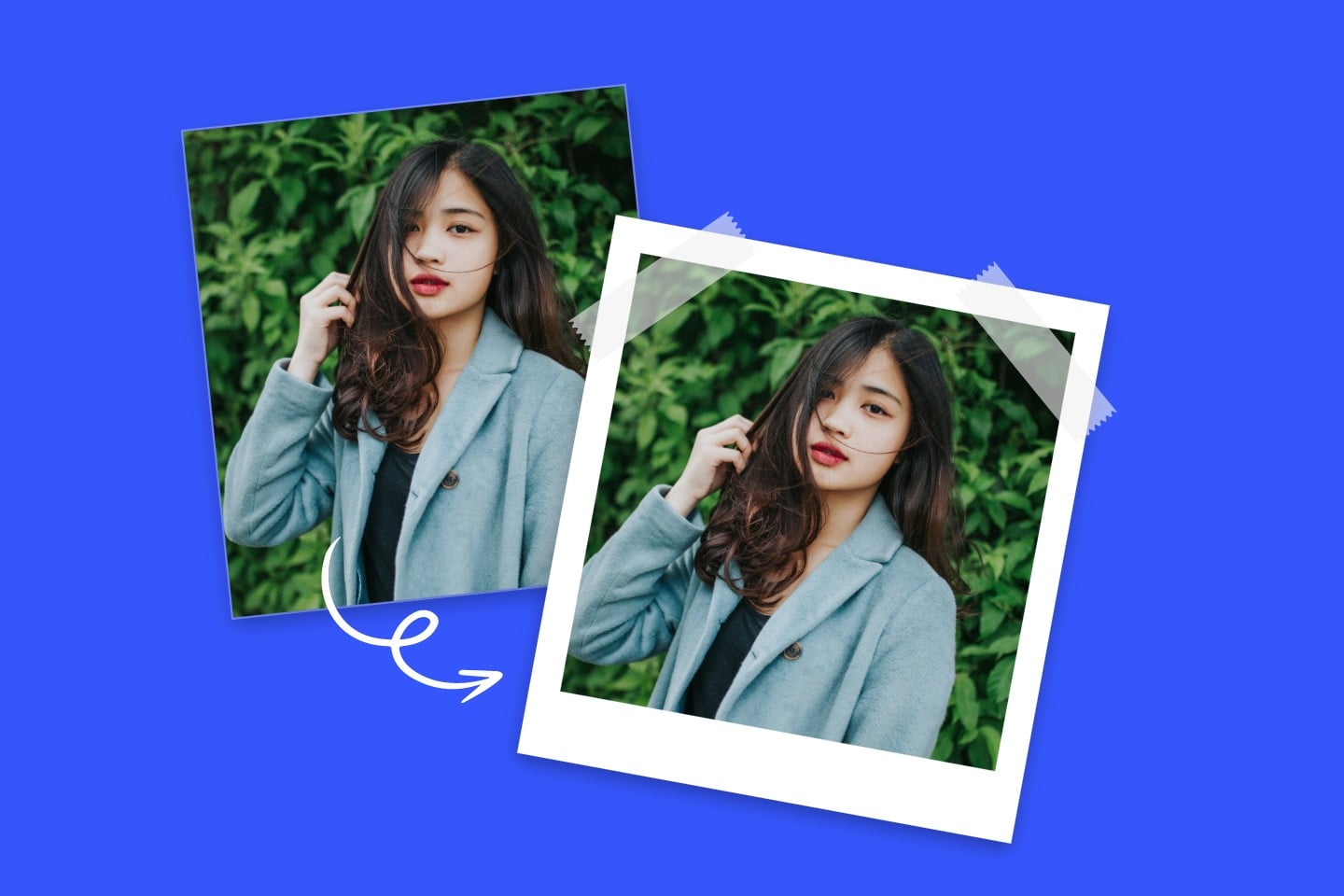 Add a Polaroid frame to photos for Polaroid editor