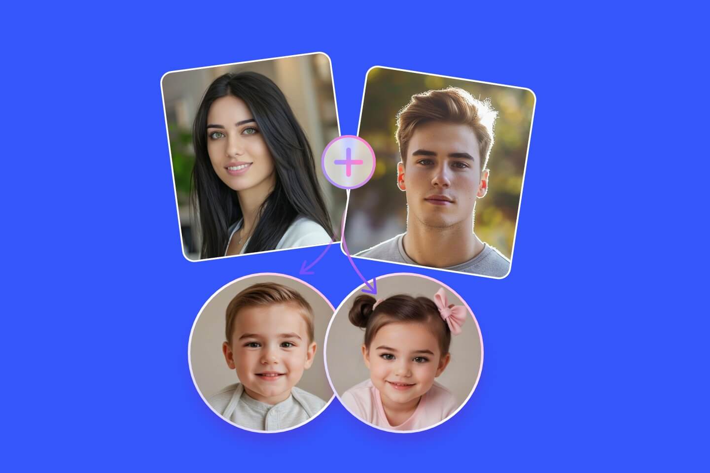 Gunakan baby generator gratis dari Fotor untuk prediksi wajah anak online dalam hitungan detik