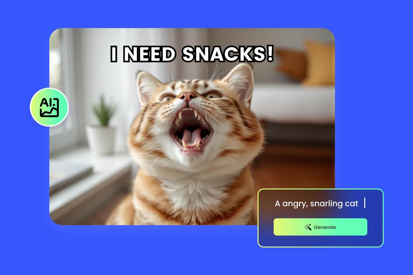 Fotor free online AI meme generator from text and image