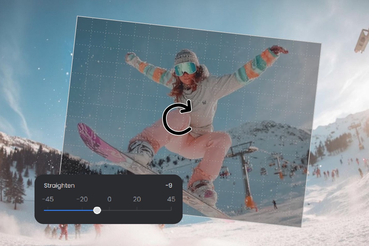 Fotor onlie image rotator for adjusting image rotation