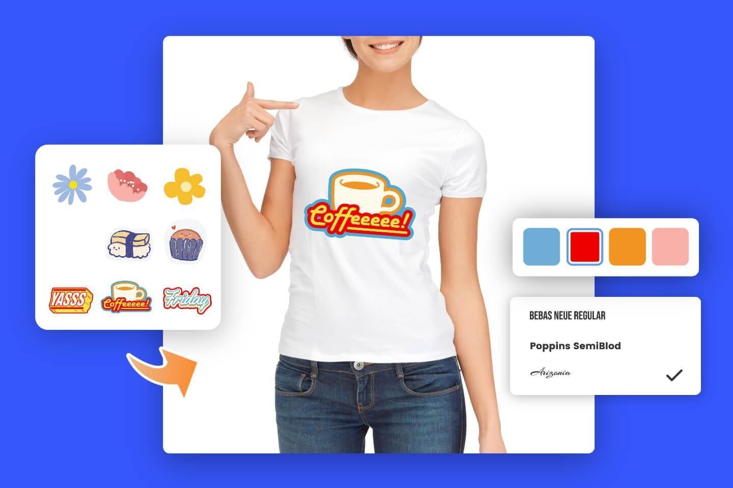 Make t shirt design with fotor t shirt design maker
