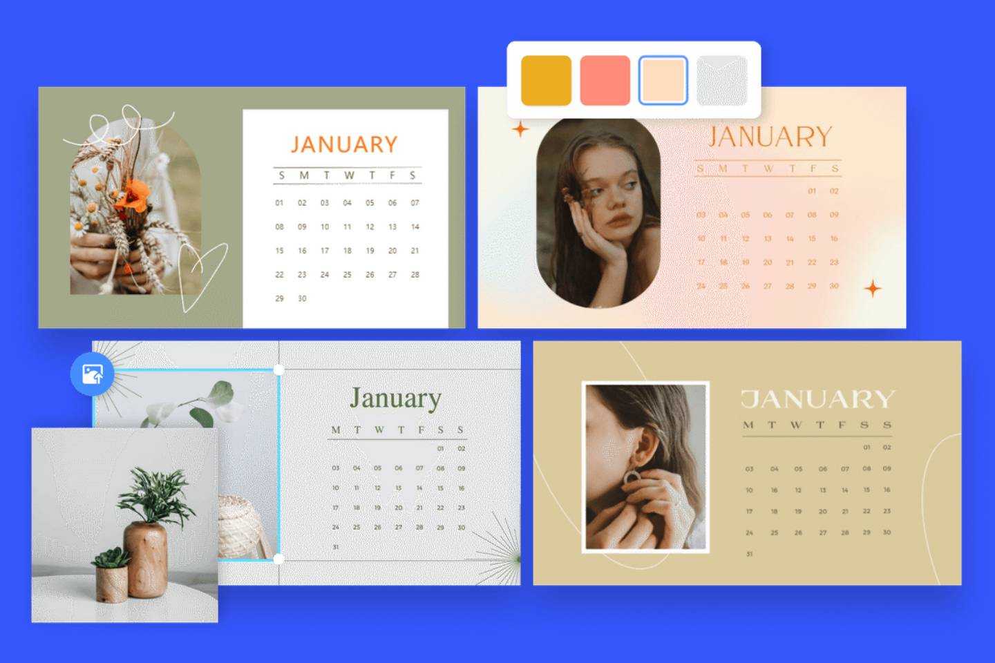 Créer un calendrier en ligne gratuitement avec le créateur de calendrier de Fotor