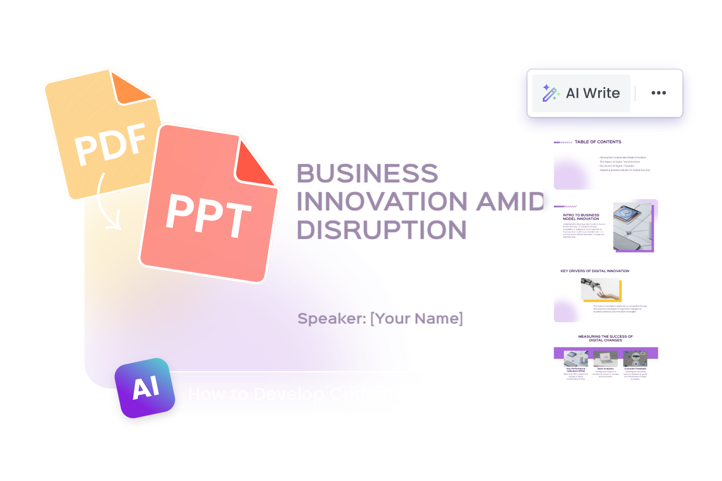 Convert pdf to ppt in one click with fotor ai pdf to ppt converter