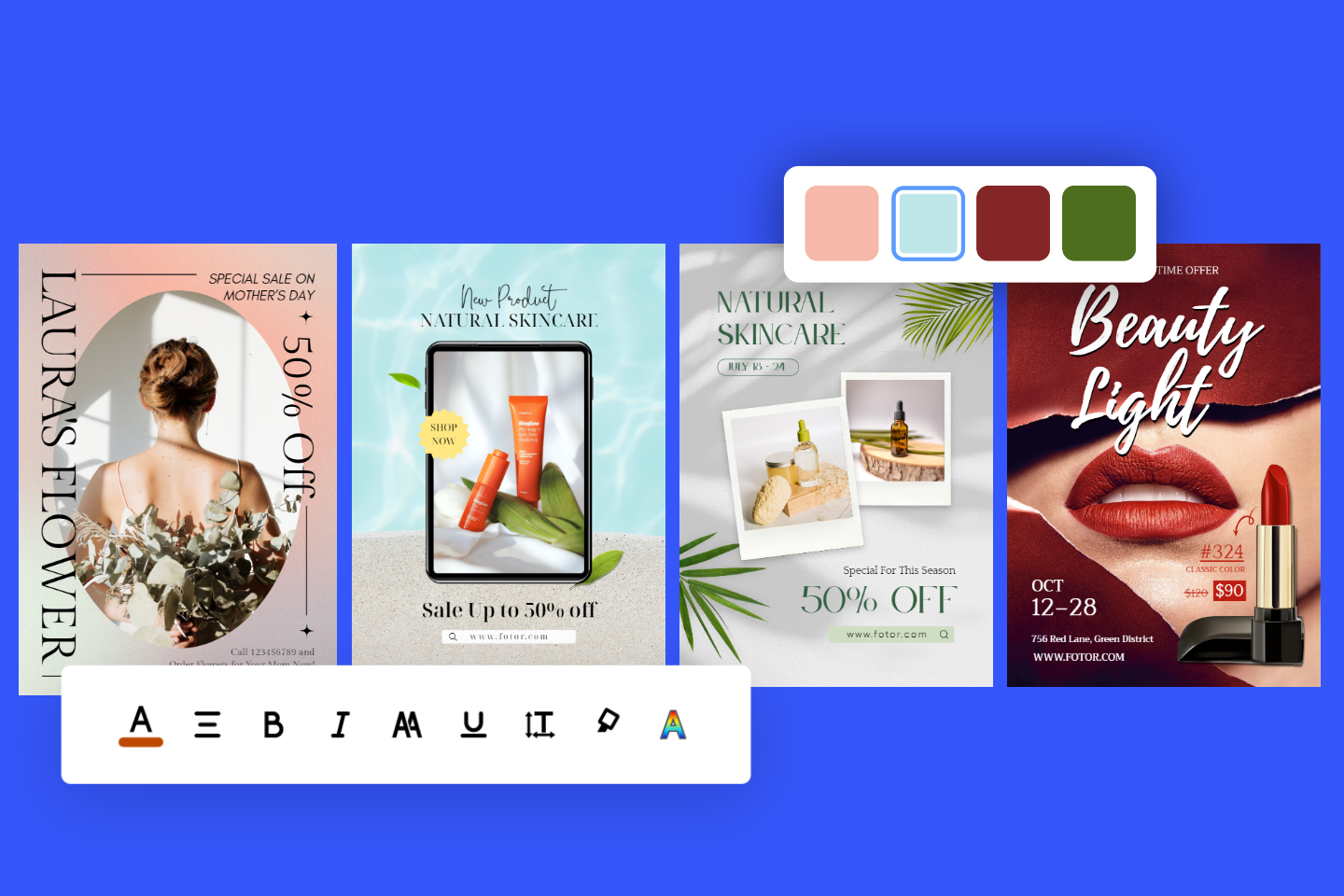 Create various sign poster with fotor sign maker