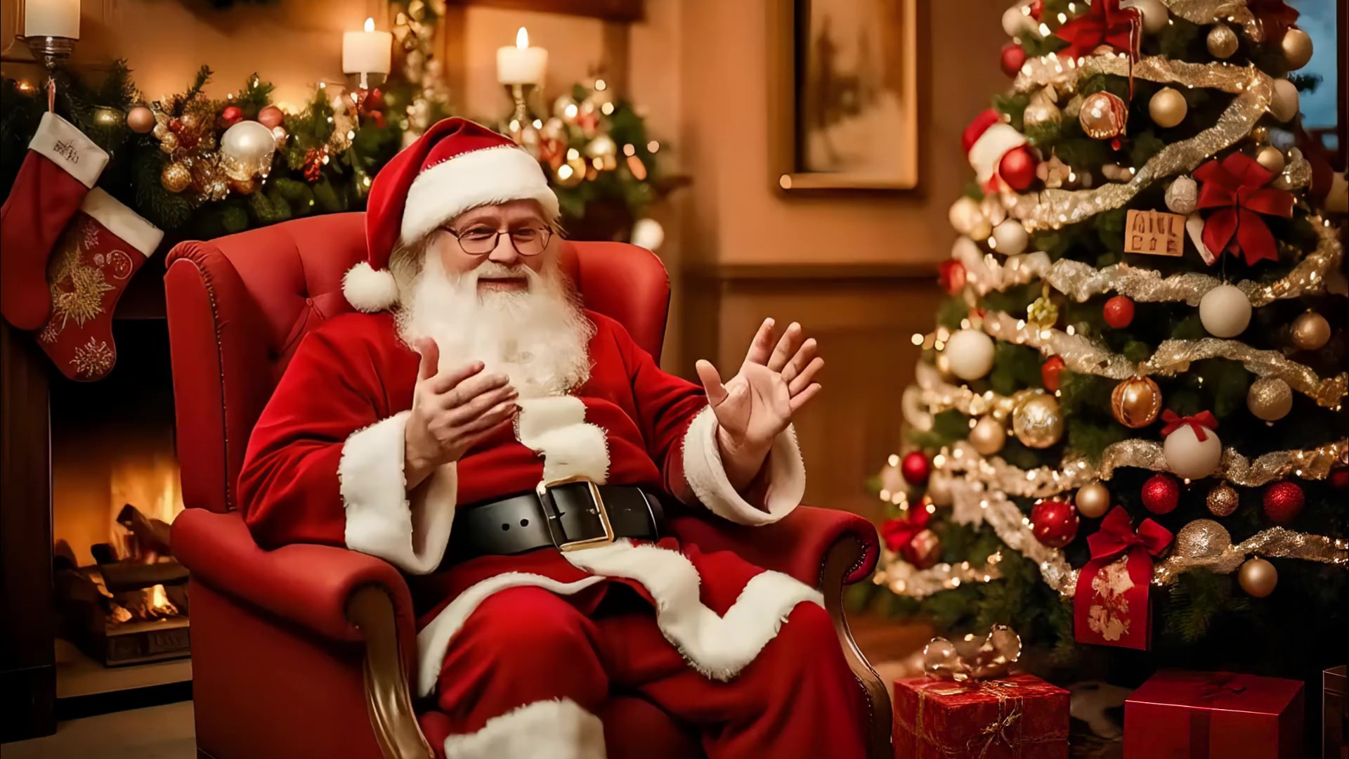 Le Père Noël raconte des histoires