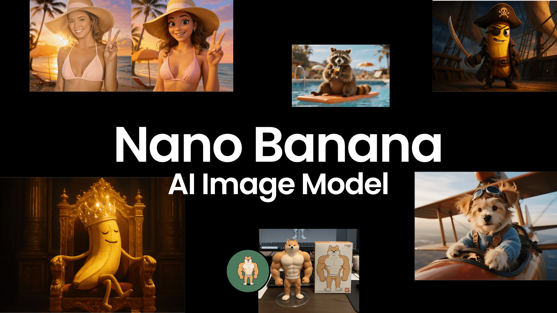 Fotor nano banana feature page banner image featuring different edited images