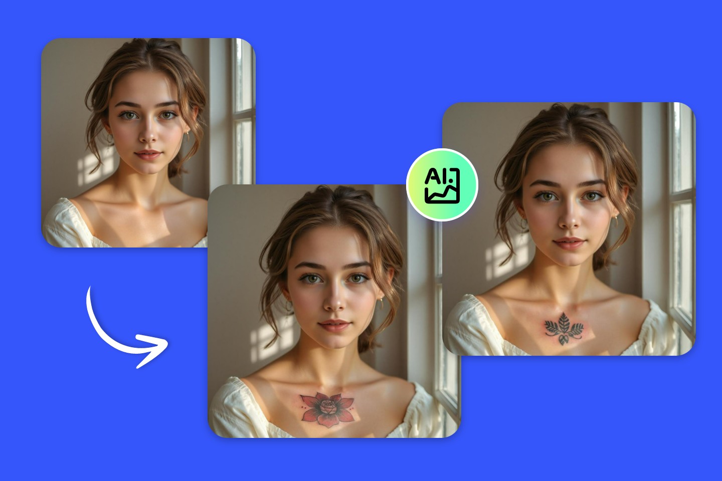 simulateur de tatouage IA gratuit de Fotor