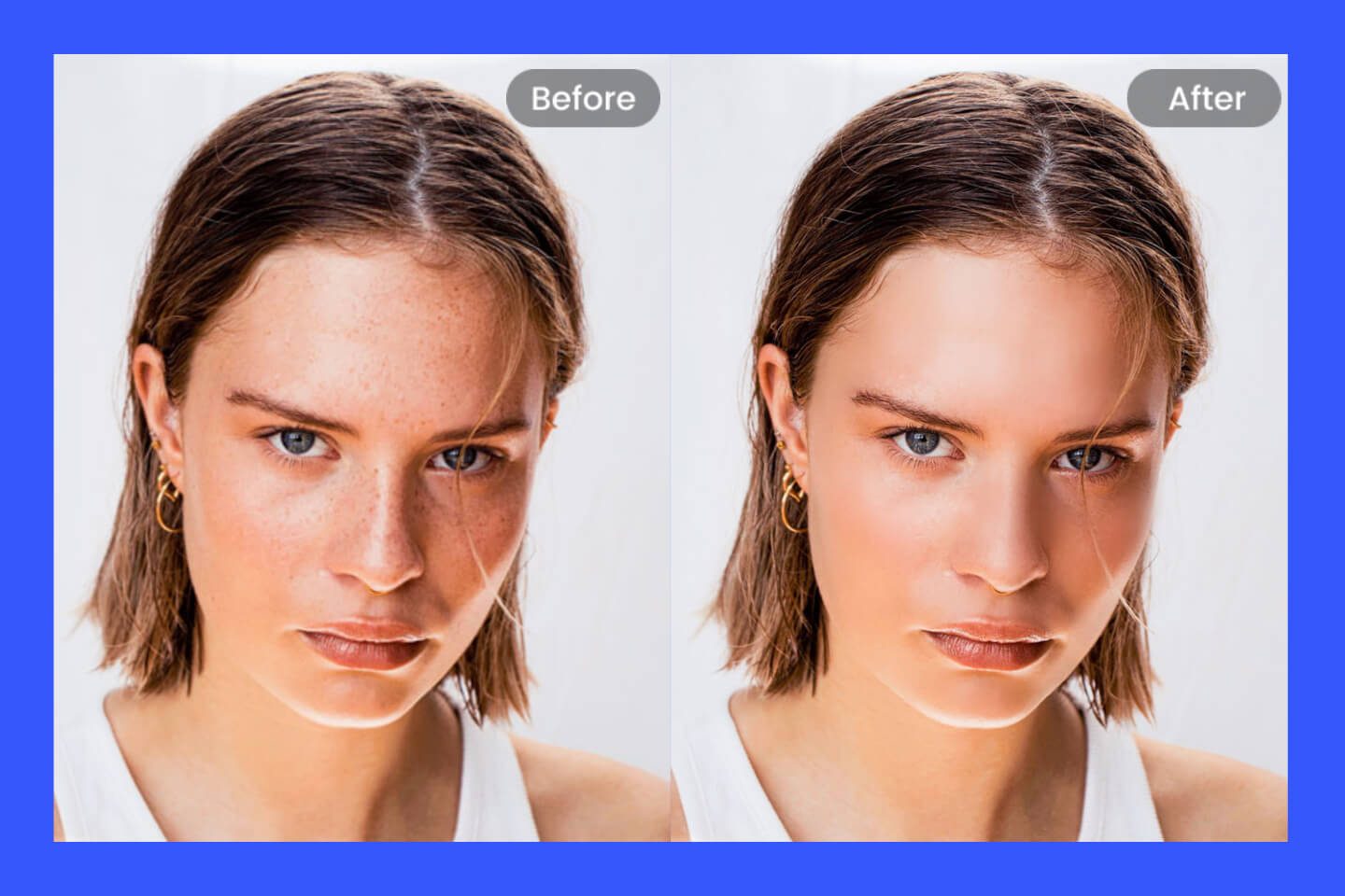 Supprimer les imperfections d’un portrait avec le simulateur maquillage de Fotor