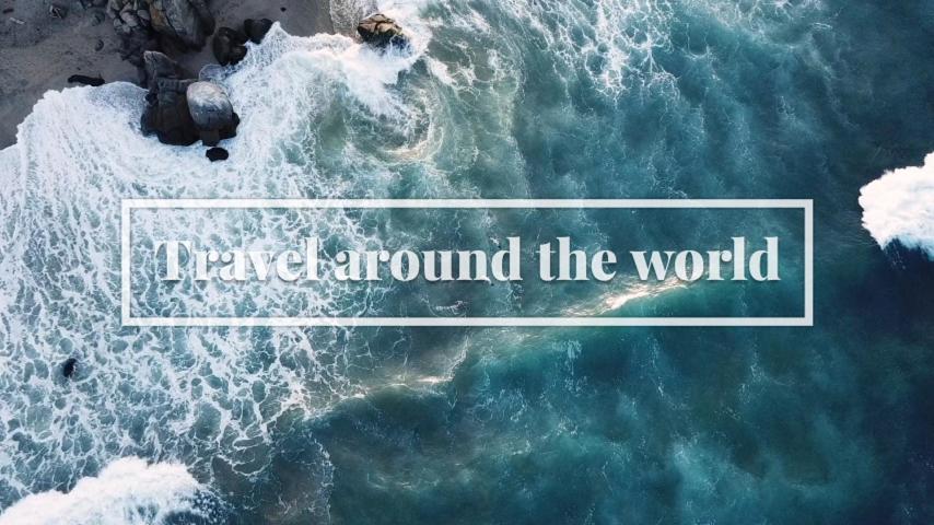 Remove text from a sea wave video online free with fotor video text remover
