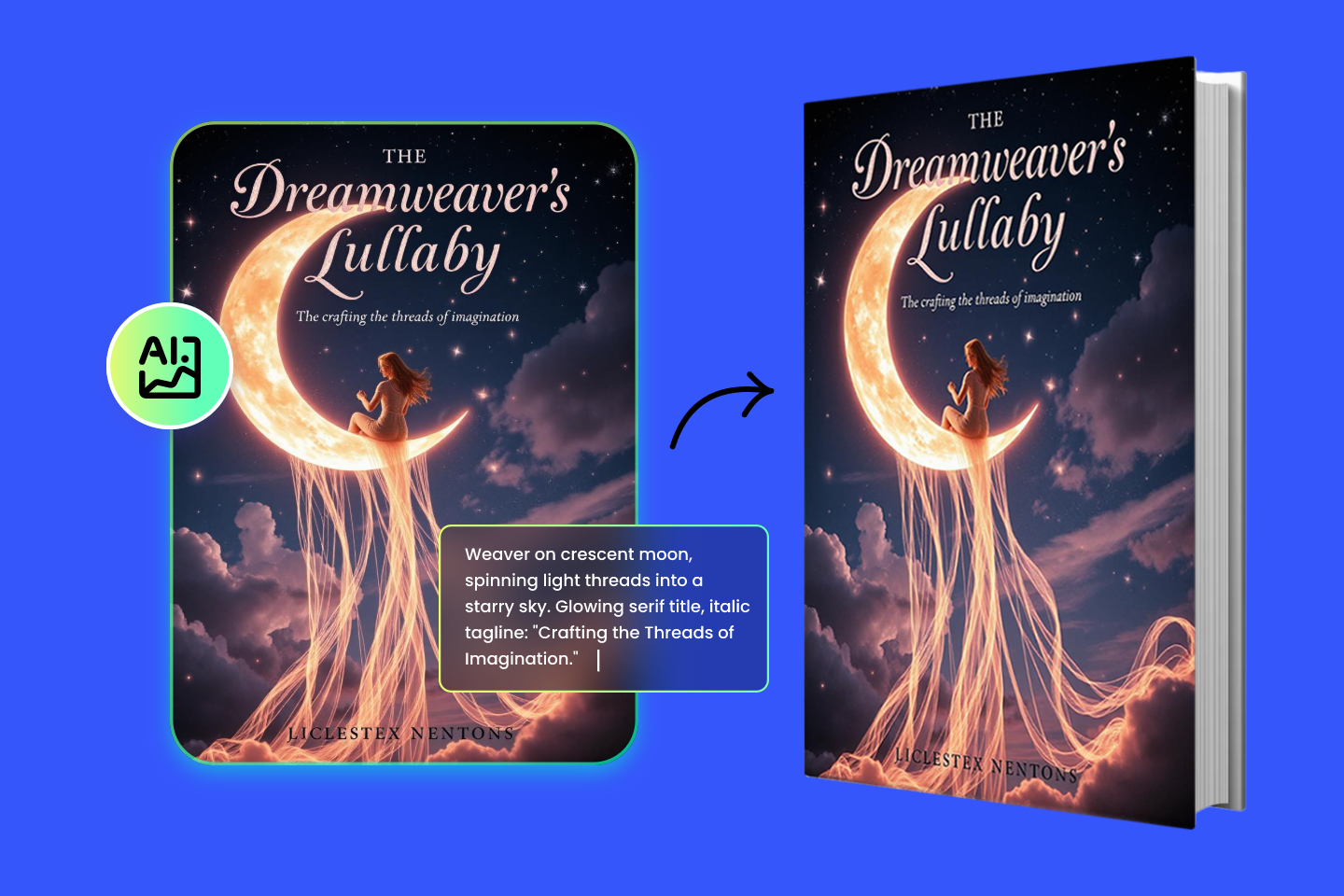 Use fotor ai book cover generator to create book covers and apply it into physical book
